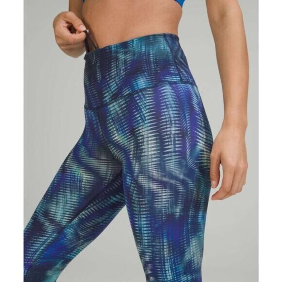 Lululemon Wunder Train High-Rise Tight In Shapeshifter Flux Blue Multi Size 6 - Picture 3 of 9